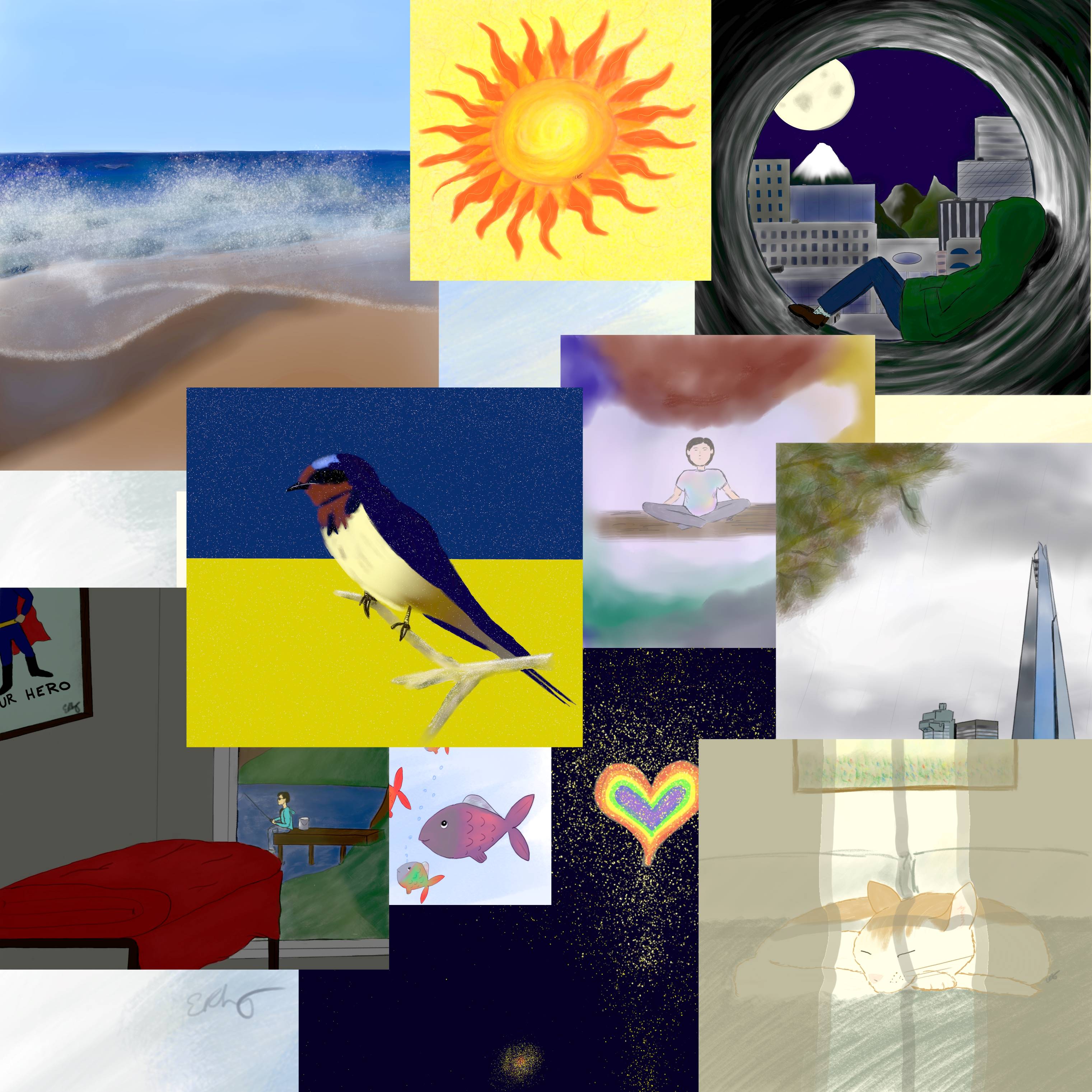 A wordless image of the artwork for Esther Rhatigan's album '23